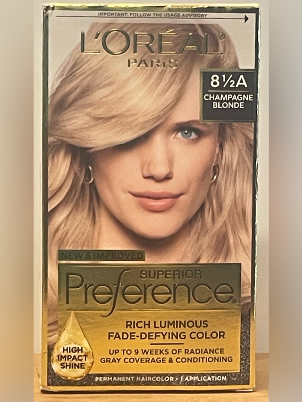 L'Oreal Paris Superior Preference Hair Color - 8.5A Champagne Blonde